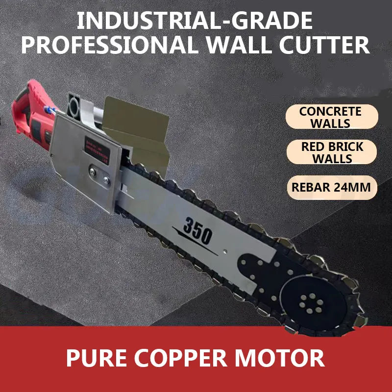High Power Reinforced Concrete Slotting And Cutting Machine Electric Chain Saw Cement Wall Cutting Machine Modify Doors Windows