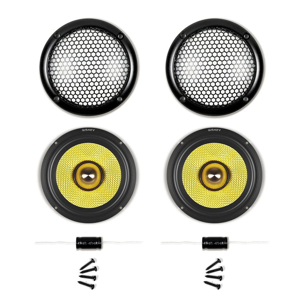 3.5 inches bullet guided mid-range speakers, car center speakers, luxury car two-way three-way 3-inch mid-range speakers