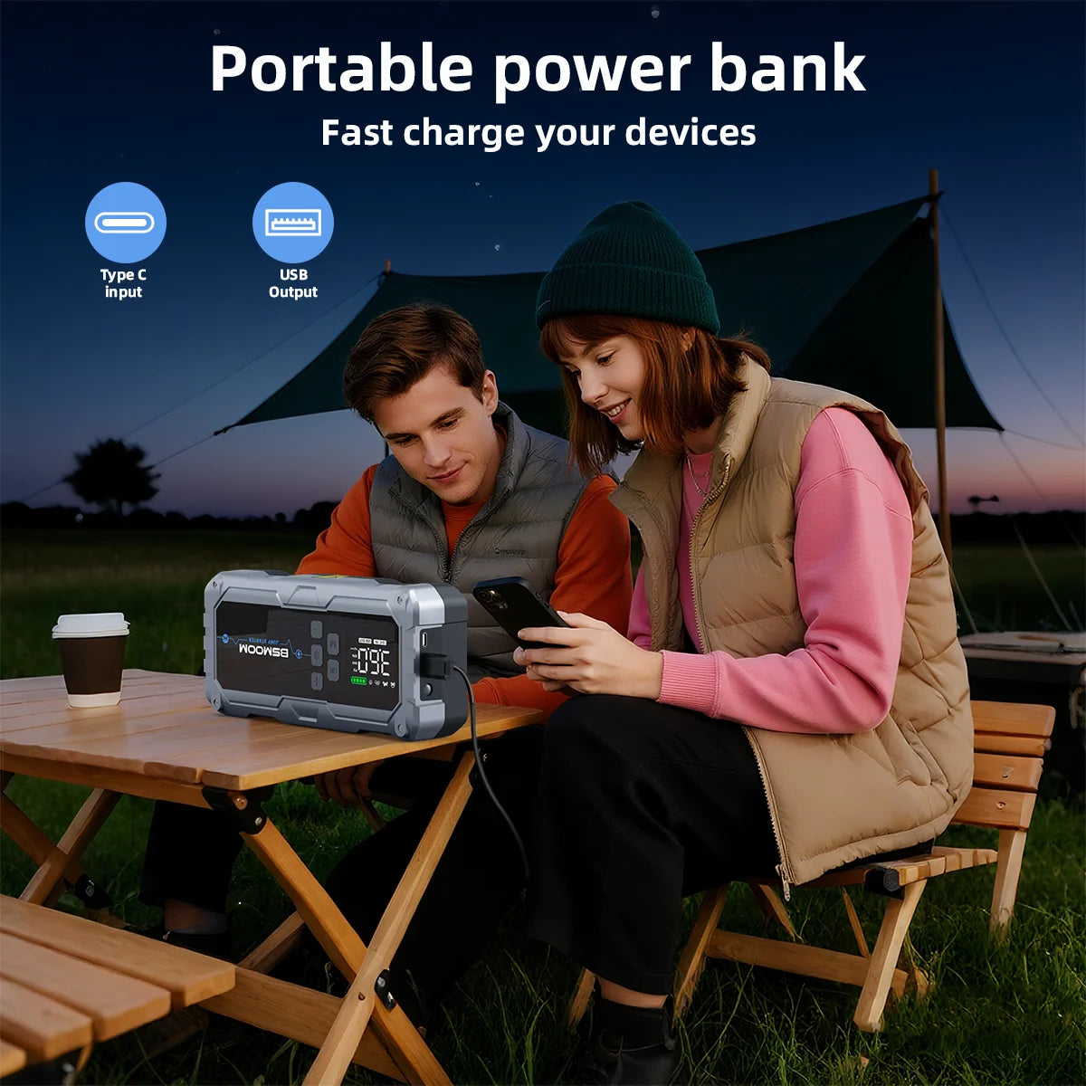 150PSI Air Pump Car Battery Emergency Boosters ,7000A/1500A PEAK Car Jump Starter Power Bank ,Portable Starting Device Car Starter New,Cars with USB Ports And LED Flashlight, 26800mAh/21800mAh Portable Car Jump Starter, Batte