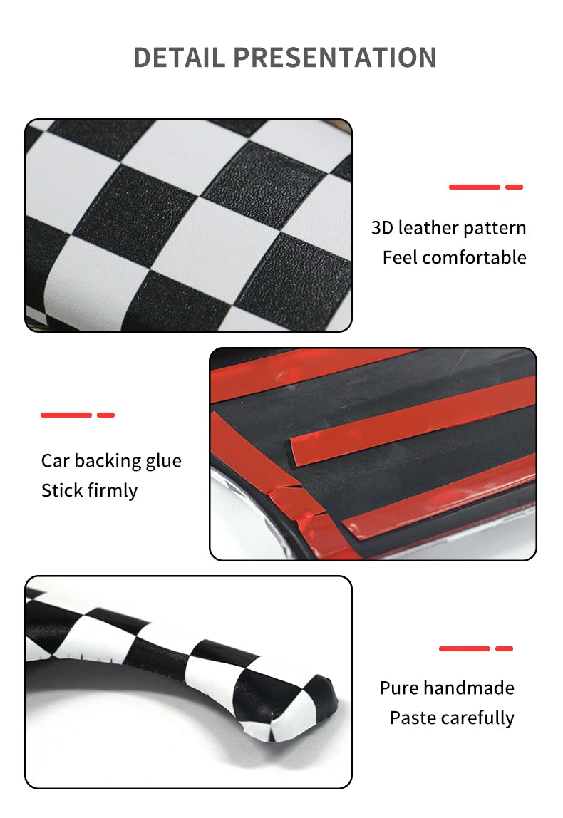 Car Dashboard Decal Leather Sticker For Mini Cooper R56 R55 R54 R57 R58 R59 Car Accessories Styling Only Left handdrive