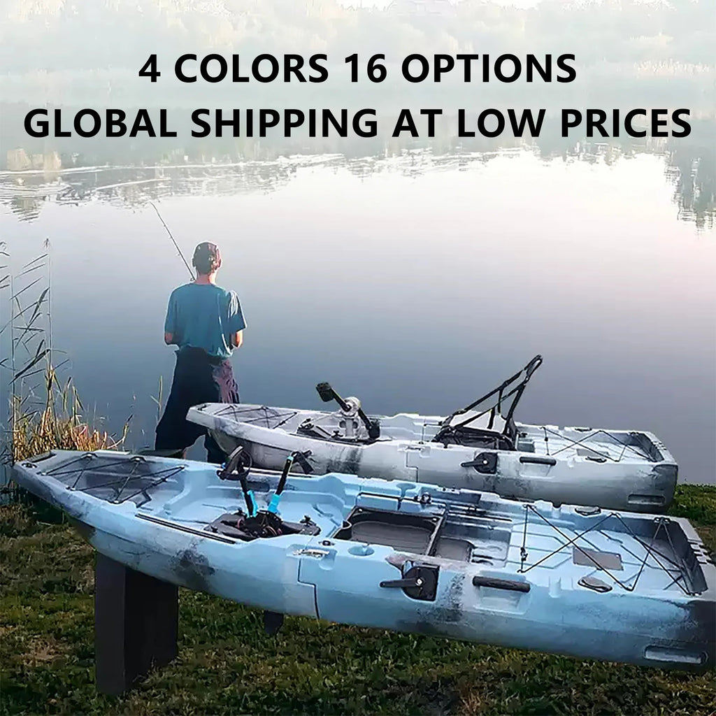 Modular Kayak Electric Pedal Driven HDPE Fishing Boat Portable Take Apart Canoe Motorized Lightweight Durable Accessories Gear