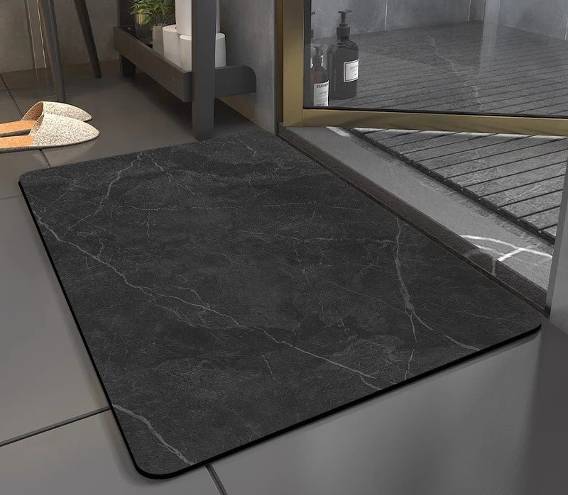 Absorbent and anti slip floor pad, Diatomaceous earth foot pad, quick drying bathroom door, toilet, bathroom use