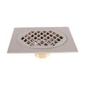 15x15cm Square Floor Drain Brass Antique/Brushed /Gold/Rose Gold/Black/Bronze/Red Bronze Bathroom Shower Room Floor Waste Drain