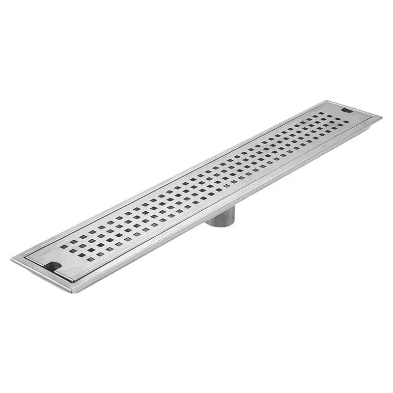 20-60cm Stainless Steel Square Long Floor Drain Bathroom Sewer Rectangular Floor Drain Large Displacement Bathroom Drainage