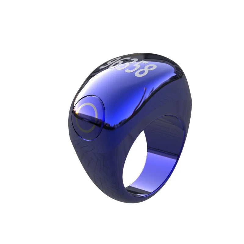 Portable Digital Screen Electronic Ring with Timer Function Counting Wearable Vibration Reminder Health Fitness Tracker Ring
