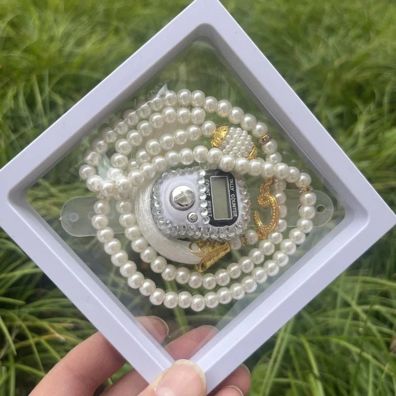 New Colorful Prayer Beads Bracelet Set Finger Counter 10 Color Options Rosary Tasbih Islamique for Eid High-End Prayer Gift