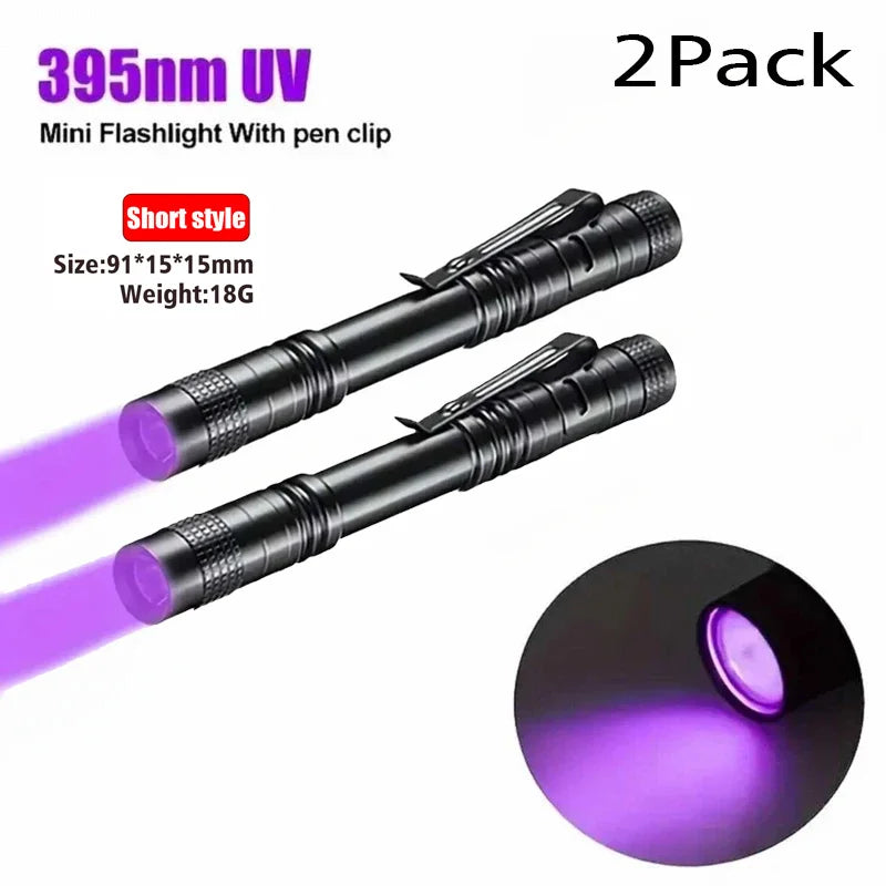UV Flashlight 395nm Portable Torch