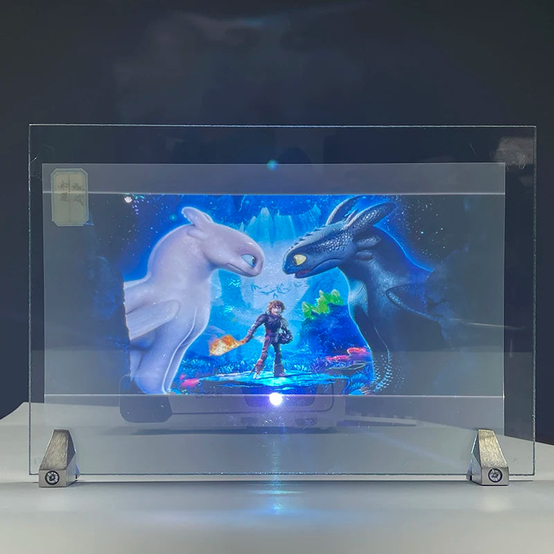 3D Holographic Projection Film Self-Adhesive PVC Black Transparent Window Display Film for Office Store Fronts And Showrooms