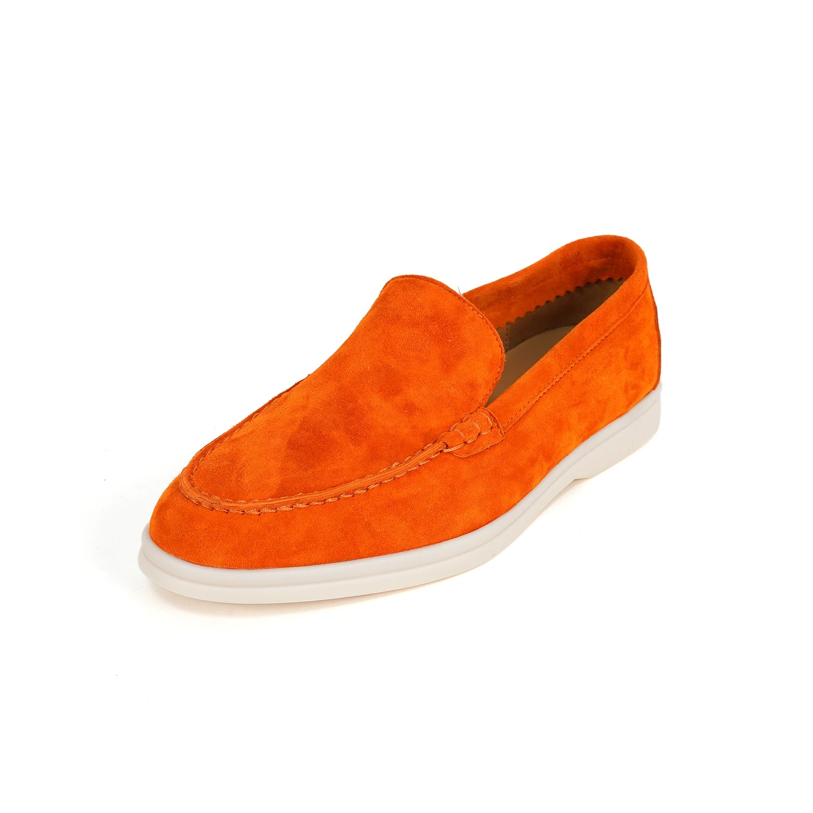 Spring and Autumn Hot Women's Le Fu Shoes Classic Round Head Shallow Mouth Genuine Leather Women's Shoes Retro Daily Shoes