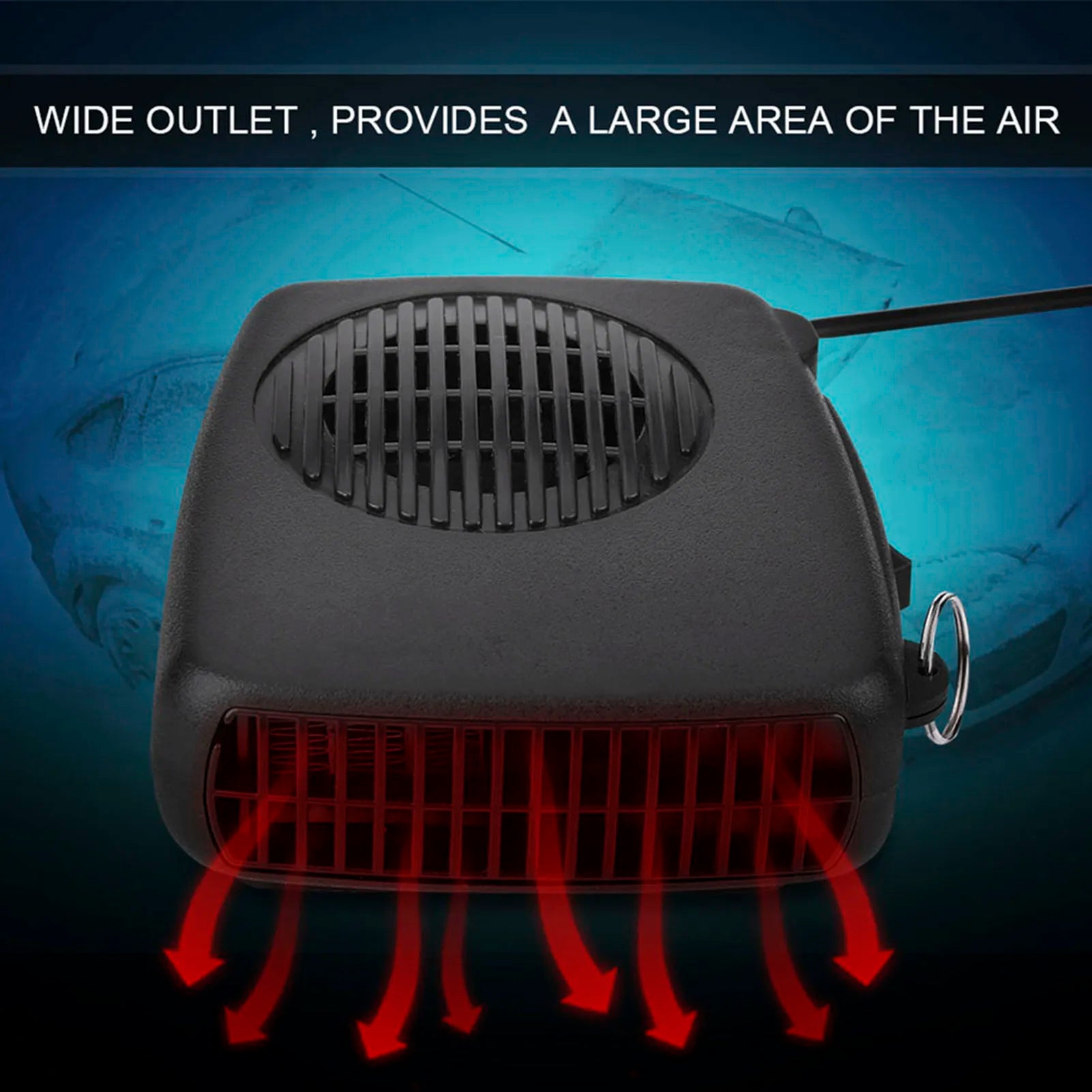 12V 200W Car Portable 2 in 1 Ceramic Heating Cooling Heater Fan Defroster Demister  Car Demister Car Fan Ceramic Heater