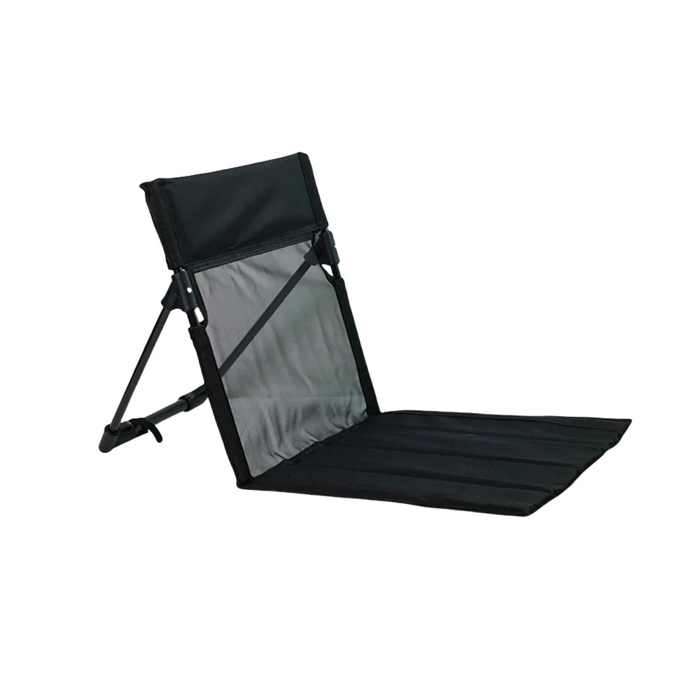 Outdoor Foldable Camping Chair Oxford Cloth Camping Floor Chair Garden Park Single Lazy Chair Backrest Cushion Picnic Back Chair