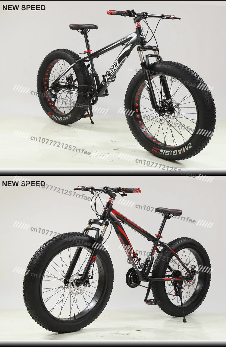 Direct From Factory Mountain Bike Fat Tire Snowmobile, Wholesale 20/26 Inch Snowmobile 4.0 Tire Bike