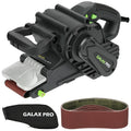 Ponceuse à bande GALAX PRO 1010W avec contrôle de vitesse et sac à poussière (raccord aspirateur) ponceuse avec meule pour le travail du bois