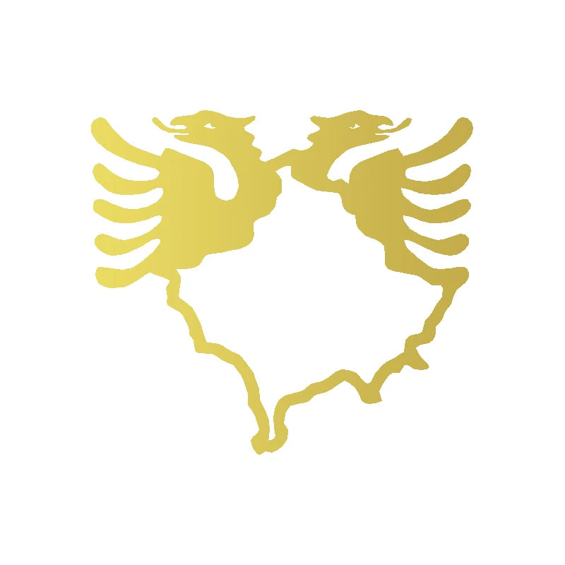 Kosovo Map Albania Double-Headed Eagle Vinyl Sticker Car Window Decor Laptop Decals for Apple MacBook Pro / Air Decoration