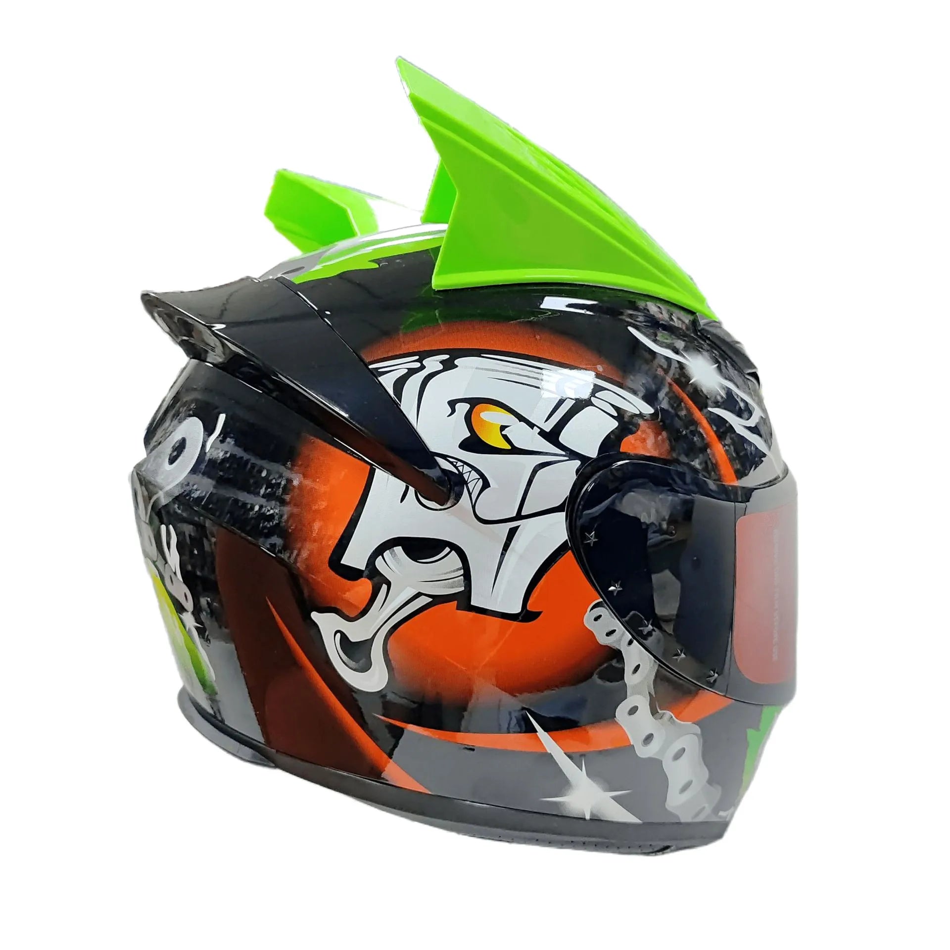 2Pcs Helmet Racing Ear Horns Motorcycle Helmet Horns Punk Style Scooter Motorbike Helmet Horn Motorcycle Accessories