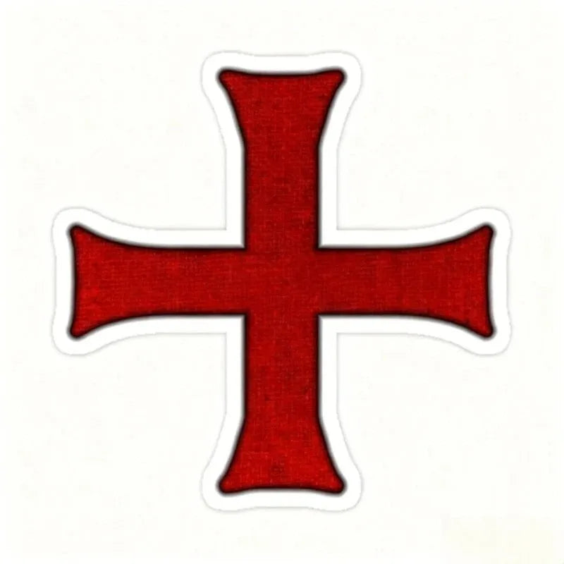Templar Cross Crusader Deus Vult PVC Creative Stickers Assecories for Car Window Glass Table Motorcycle Off-road Wall Fridge
