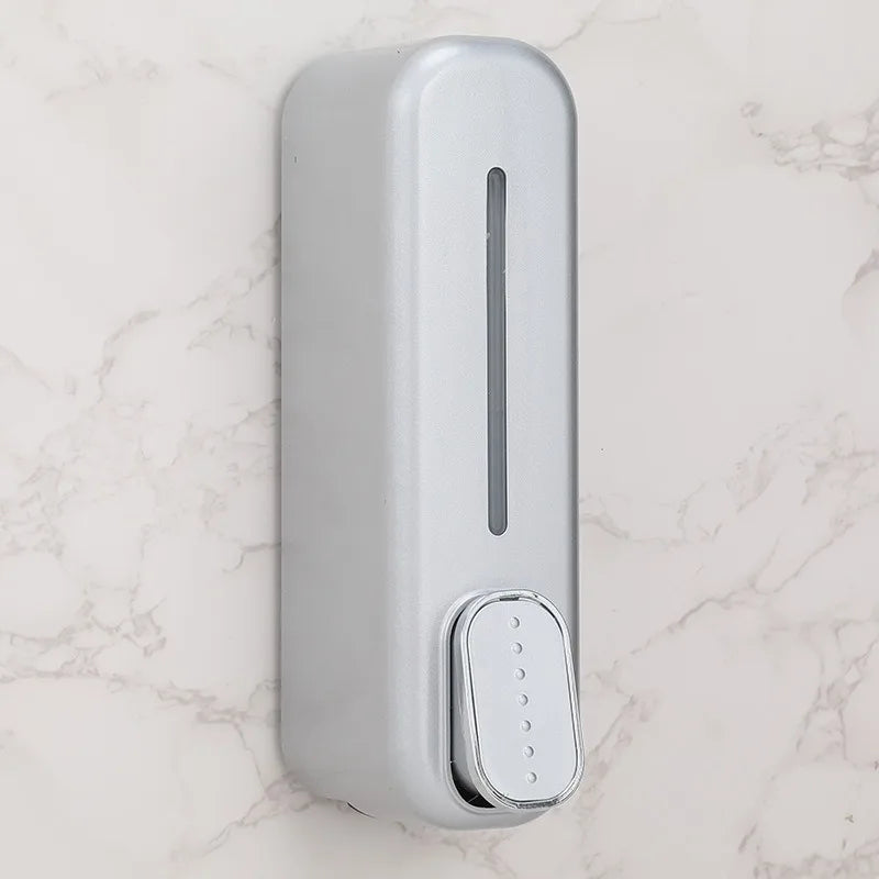 1-2pcs Hotel Manual Soap Dispenser Wall Mounted Shampoo And Shower Gel Box Bathroom Soap Bottle Portable Press Dispense Liquid