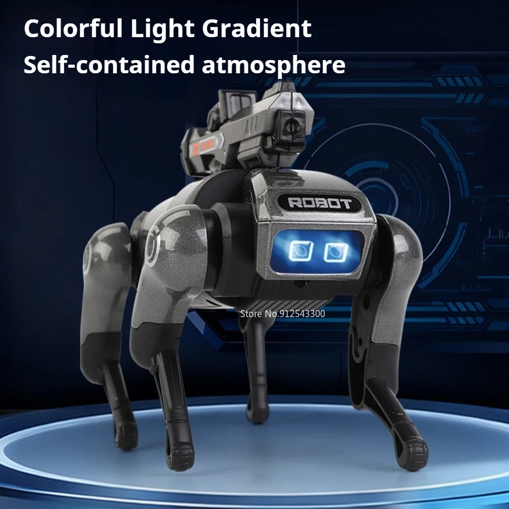 Alloy Mechanical Wolf Technology Machine Model Toy Intelligent Walking Sound Light Touch Sensing Robot Toys for Boys Presents