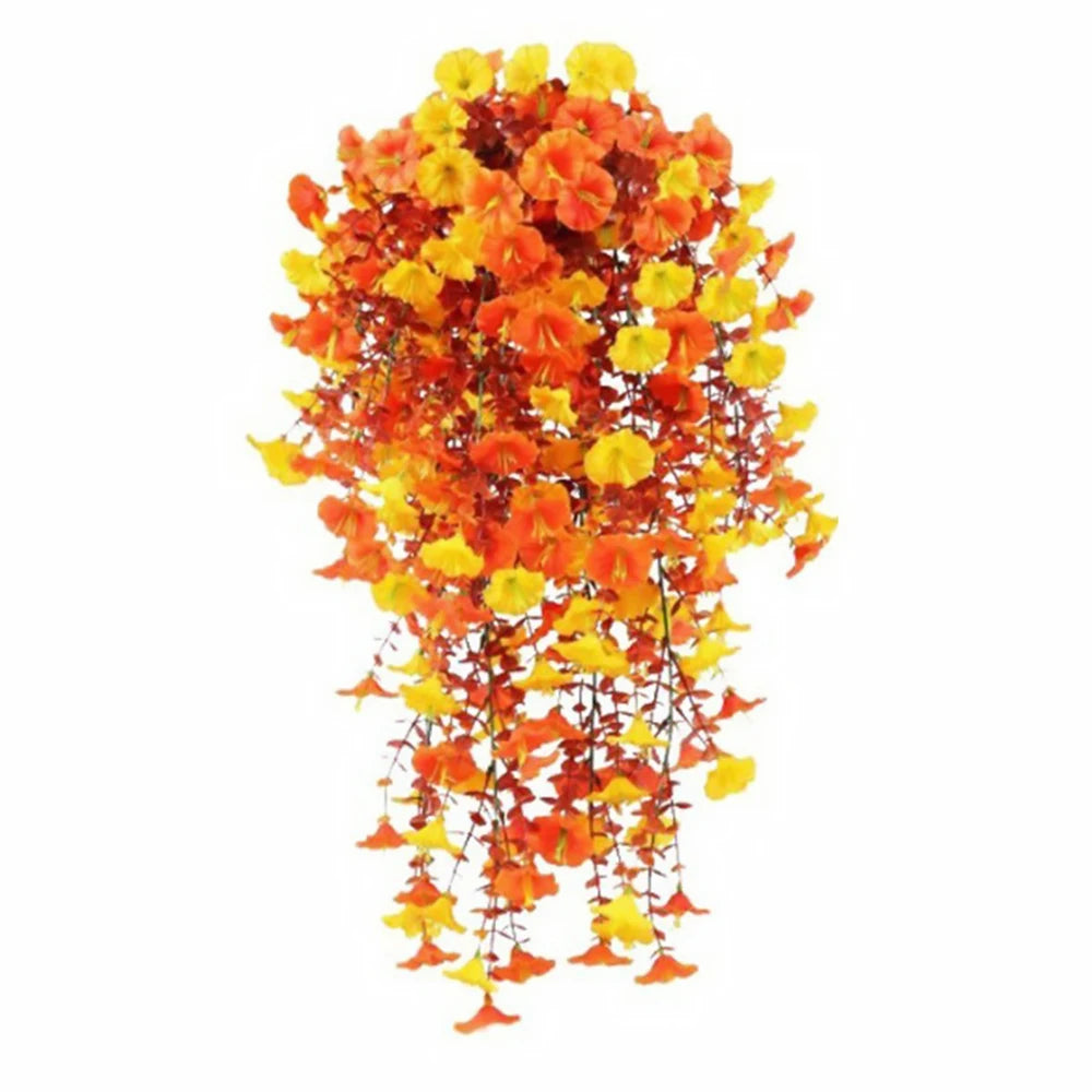 1/2pcs Artificial Morning Glory 75cm Hanging Fake Plant Fake Garland for Home Garden Wedding Outdoor Party Decor DIY Garden Arch