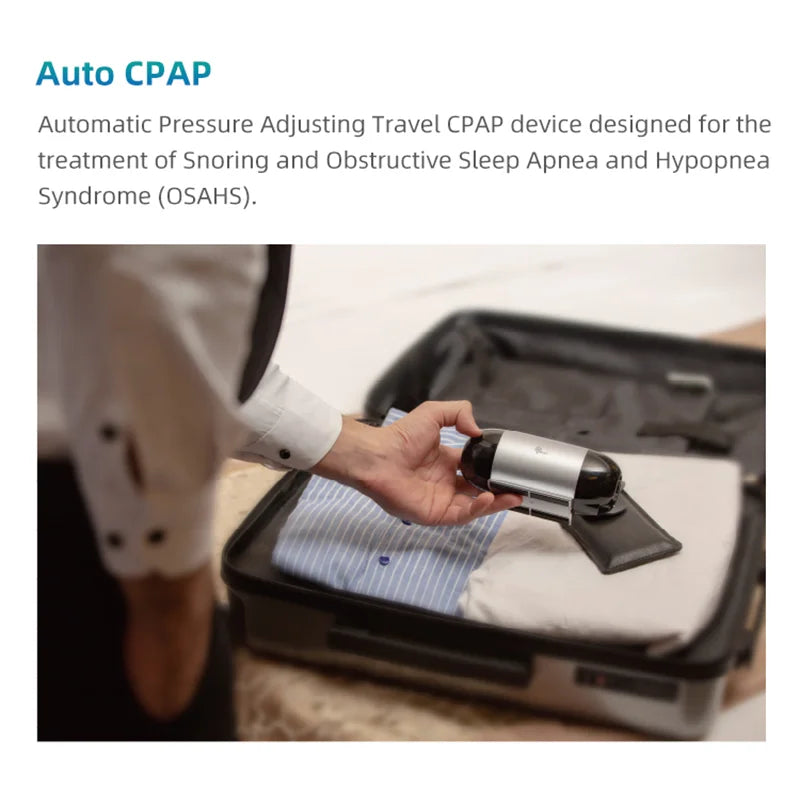 BMC M1Mini Portable CPAP Machine Auto Automatic Pressure Adjustment Travel CPAP For Severe Snoring Supports iOS/Android Apps