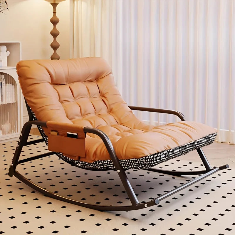 Modern Bedroom Rocking Chair Indoor Double Sofa Recliner with Cushion Living Room Bedroom Recliner with Armrests Recliner Chair