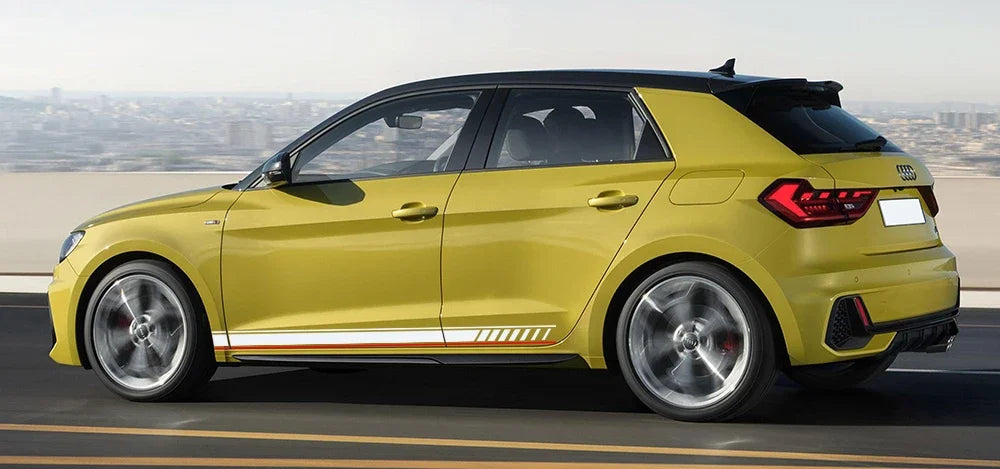 Car Door Sticker Side Skirt Graphics Racing Stripes Auto Accessories For Audi A1 8X GB GBA Sportback Ego Plus TFSI E-Tron Urban
