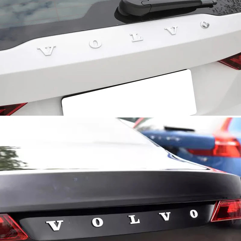 Volvo Car Letter Badge Auto Trunk Metal Stickers For Volvo Xc60 Xc90 V40 V60 S60 V50 V90 S80 C40 XC40 V70 XC70 C30 C70 Rdesign