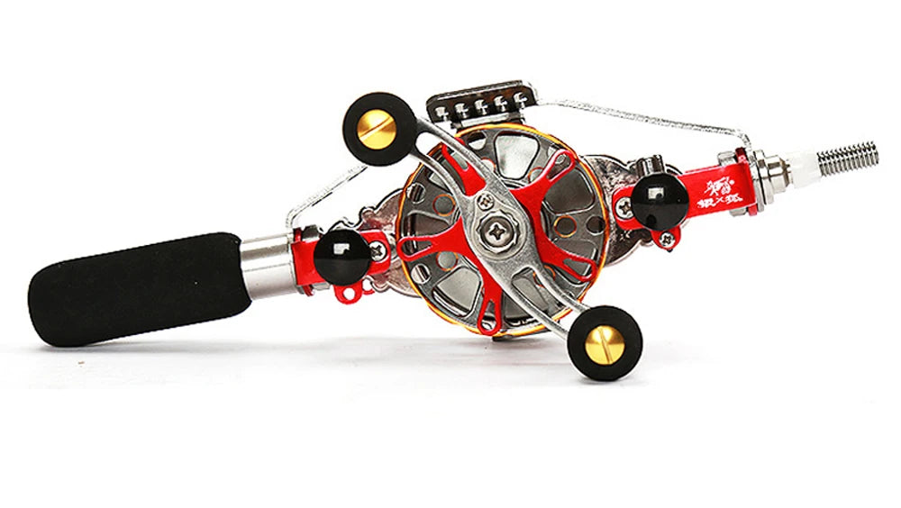 Automatic Discharge All-Metal Body Hollow Fishing Reel DIY Modification Wire-speed Play in The Inner Alignment for Most Hand Rod