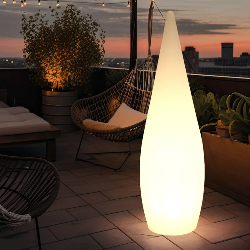 Water Drop Landscape Lighting USB Charge RGB Colors With Remote Control Outdoor Floor Lamp Hotel Garden Waterproof Decor Lights