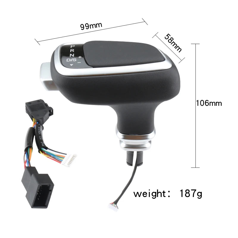 For Audi A4 A5 B8 B7 A7 A6 C6 C7 Q5 8r Q7 4l 8l A3 8P Gear Shift Knob Lever stick LED Light Gearbox Handle Leather Car Automatic