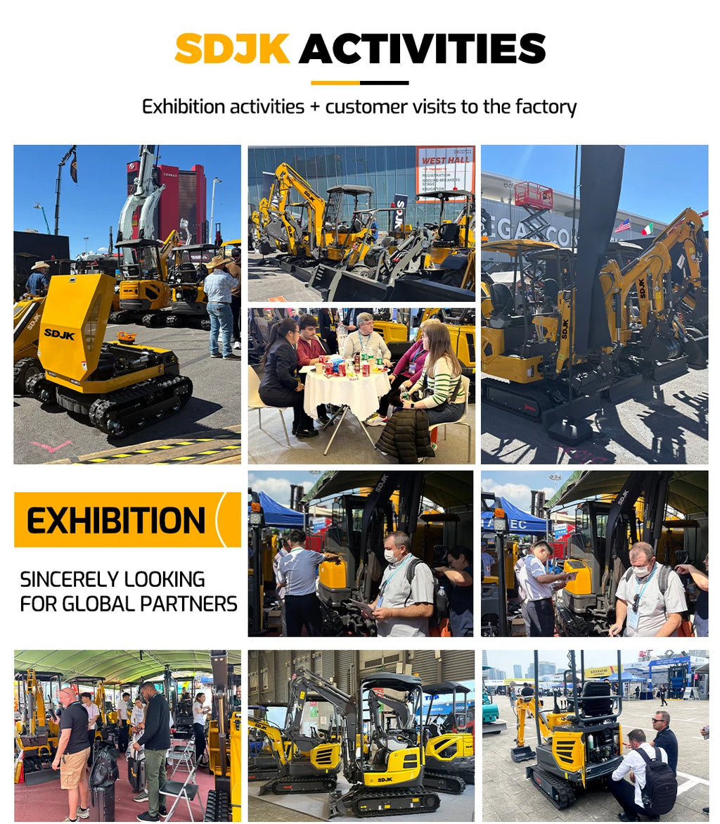 Hot selling mini excavator, multifunctional tracked agricultural mini bagger customized enclosed excavator for quick delivery