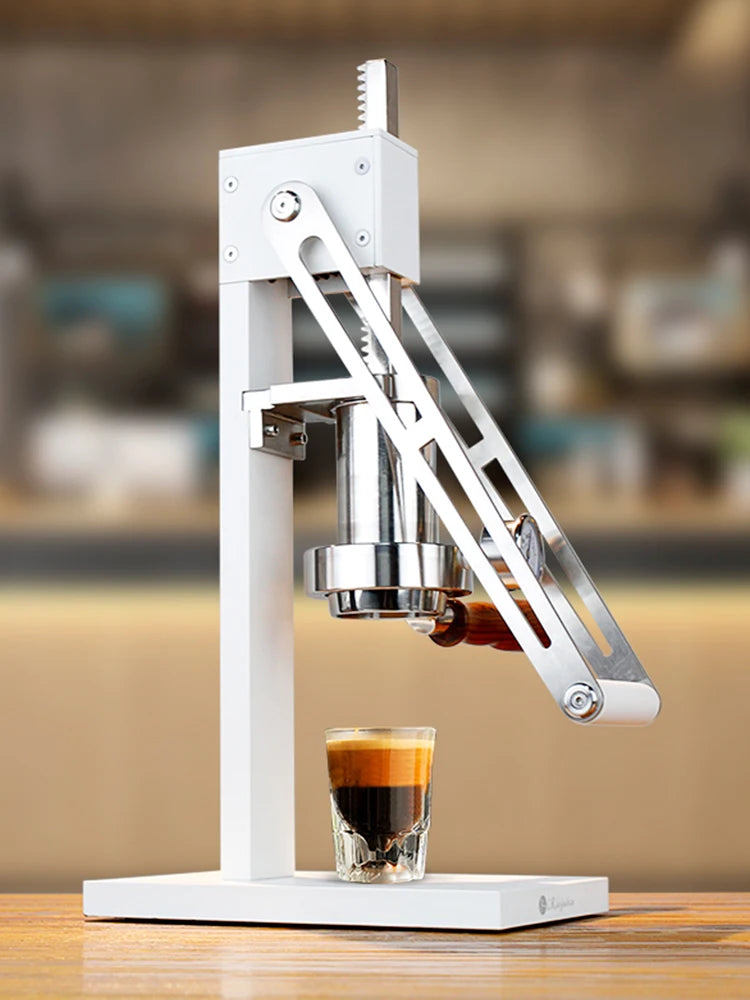 Hand Press Coffee Machine Manual Espresso Extraction Variable Pressure Lever Coffee Maker Preheating Warming Cup Function