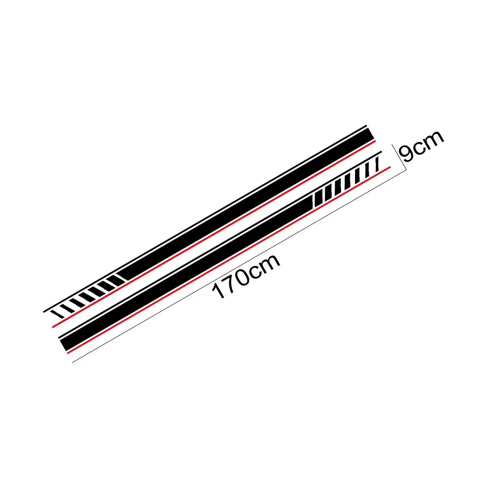 Car Door Sticker Side Skirt Graphics Racing Stripes Auto Accessories For Audi A1 8X GB GBA Sportback Ego Plus TFSI E-Tron Urban