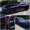 Highest quality PET glossy metallic Midnight purple vinyl wrap film car wrap black cherry ice vinyl wrap quality Warranty