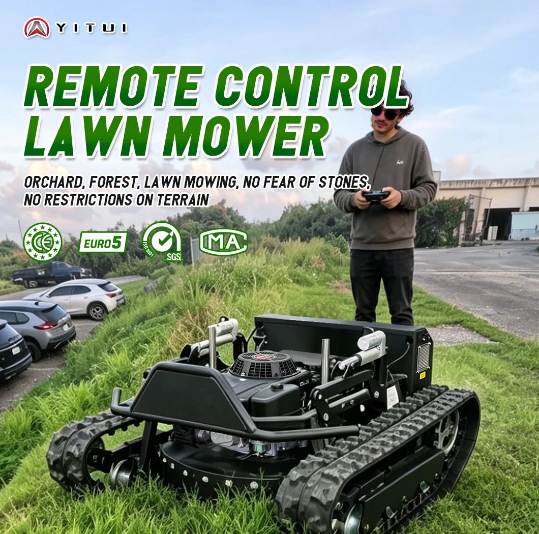 Customized Lawn Mower with Remote Control High Efficiency Low Power Consumption Suitable for Various Grass Types
