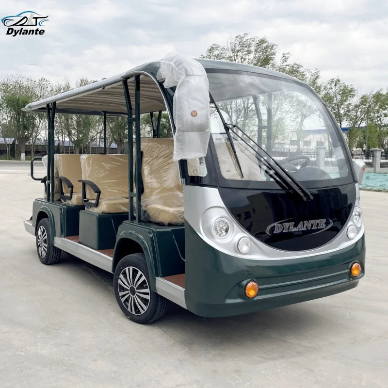 China-Made Luxury Exquisite 11-Seat Large Electric Tourist Sightseeing Bus Luxury Passenger Trackless Micro Electric Bus