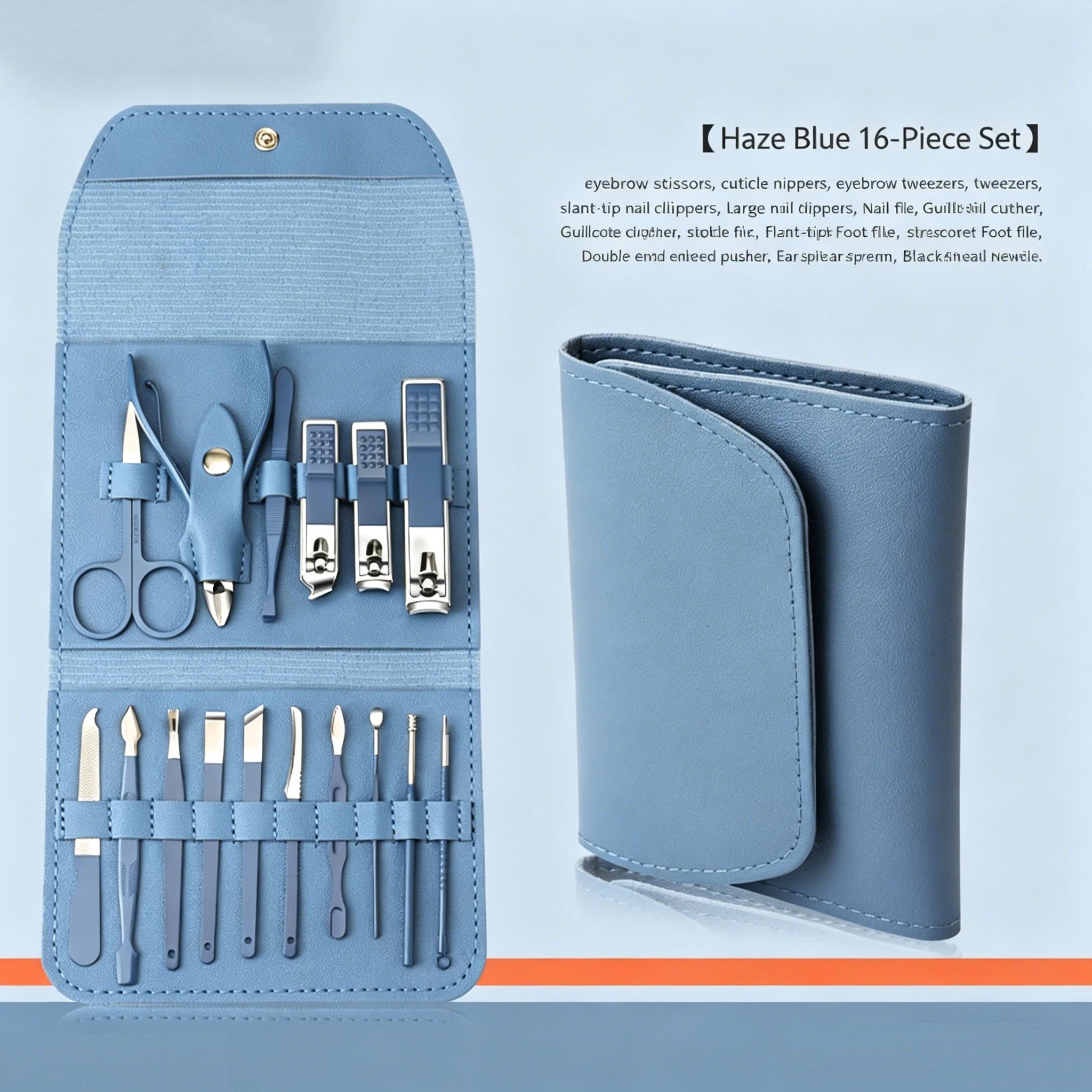 Professional Nail Clipper and Cuticle Nippers Set Portable Home Travel High-grade Manicure Pedicure Sets Beauty Tools Accessorie