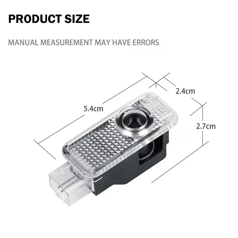 2Pcs Led Logo light Welcome Light For AUDI line S3 S4 RS S6 S5 S7 S8 A3 A4 A5 A6 A7 Q3 Q7 quattro Projector Shadow Ghost Lamp