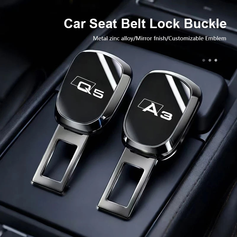 Metal Car Seat Belt Extender Safety Strap Clip For Audi A3 A4 A5 A6 A7 A1 A2 A8 Q1 Q2 Q3 Q4 Q5 Q6 Q7 Q8 TT RS3 S5 B8 B9 Quattro