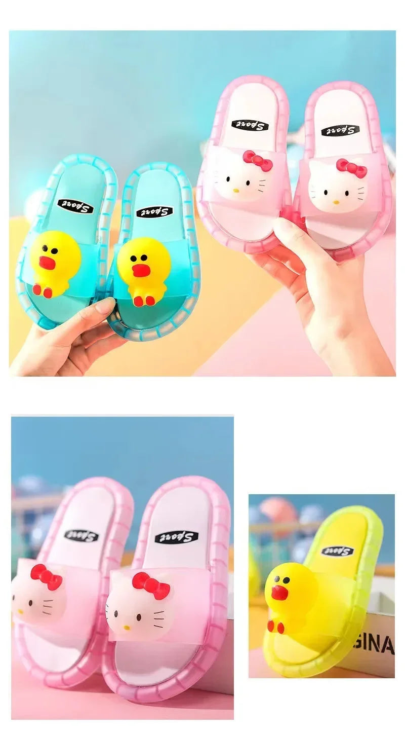 Luminous Children's Slippers Unicorn Crystal Shoes Sparkling Lights Boys and Girls Will Shine in The Cool Slippers