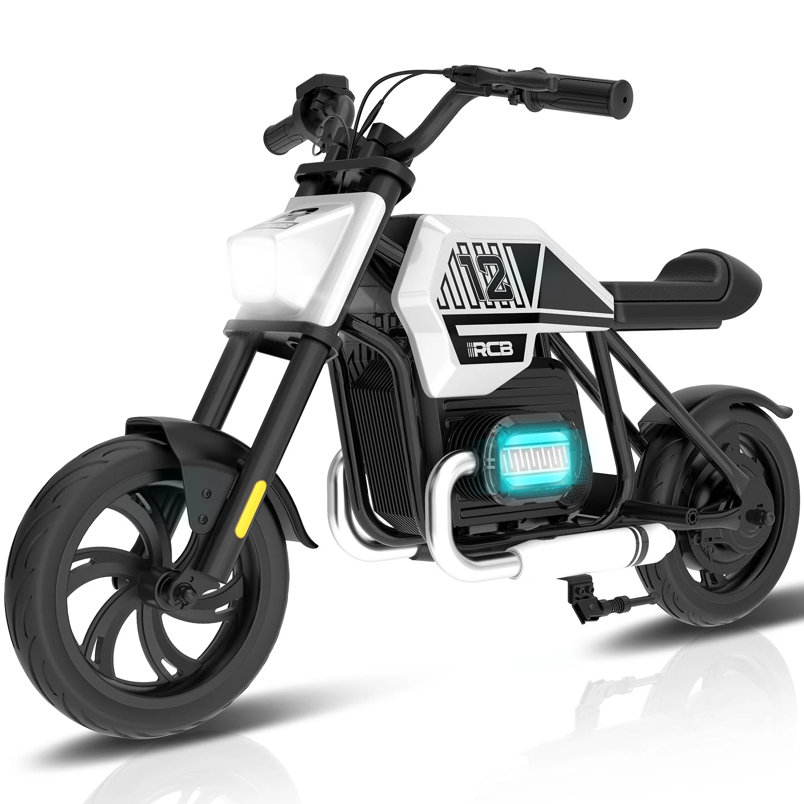 RCB R9 Motorbike electric kids motor, motor W IP54, 24V 5.2Ah, 12-15km, 3-speed, 12-inch tyre, Bluetooth music, as early as 4 years