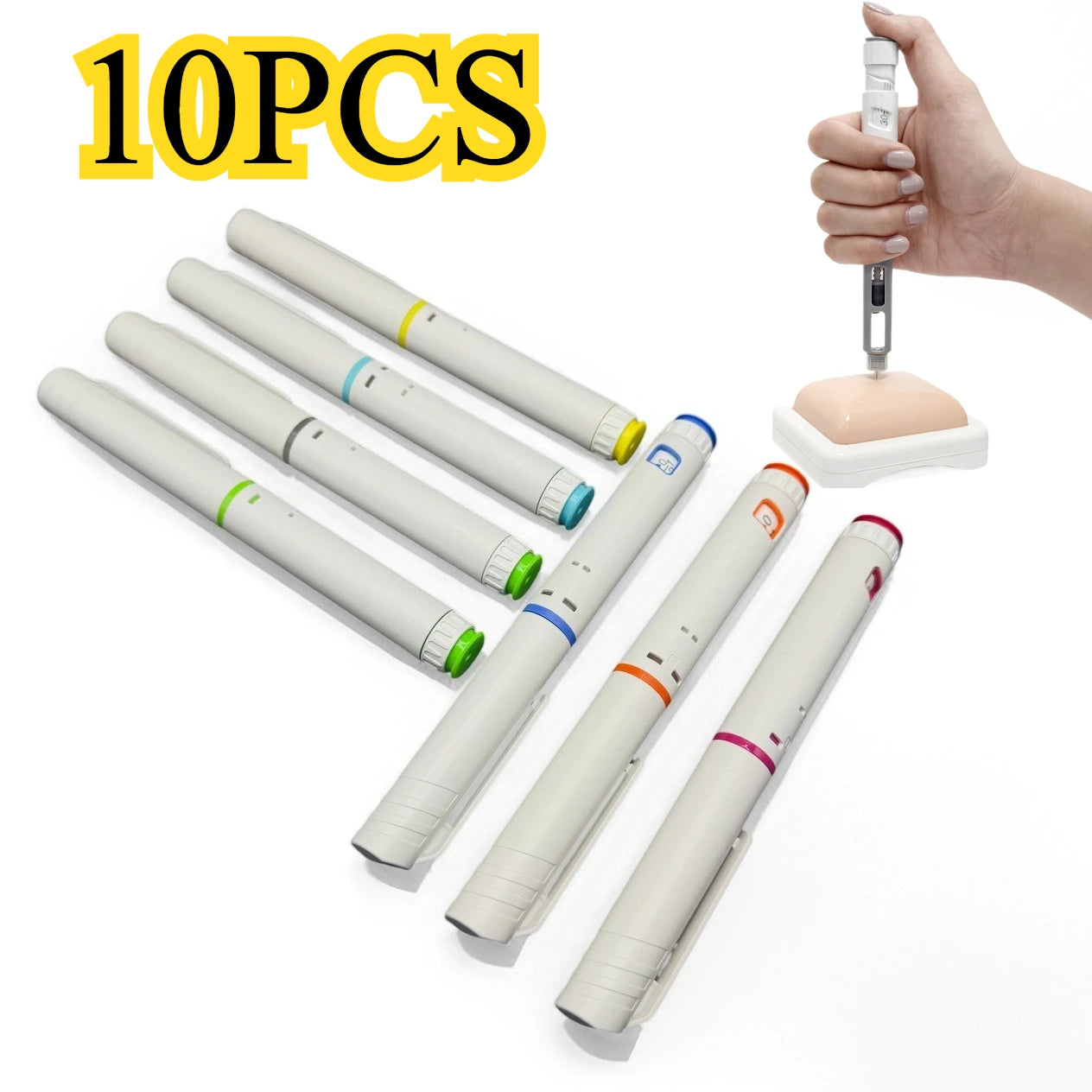5/10Pcs Adjustable Disposable Insulin Syringe Pen Portable Insulin Injection Device Medication 60U Magic Beauty Injection Pen