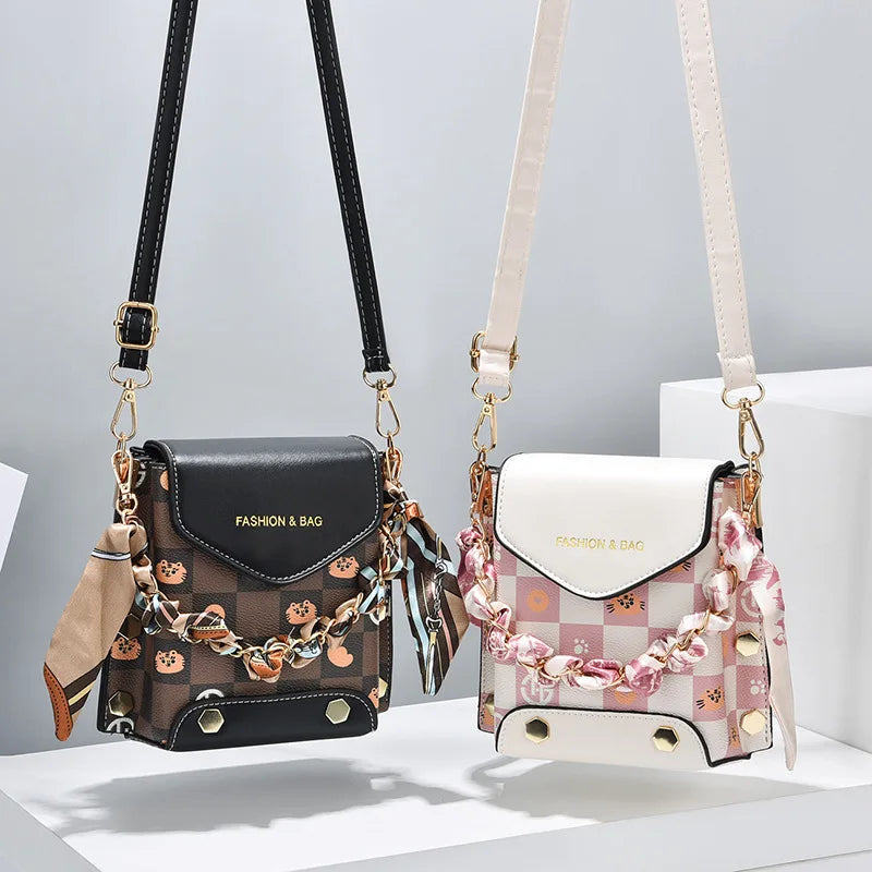 Mobile Phone Bag Women's New Summer Fashion Mini Bag Fashion Single Shoulder Crossbody Good-looking Suitable Daily Collocation