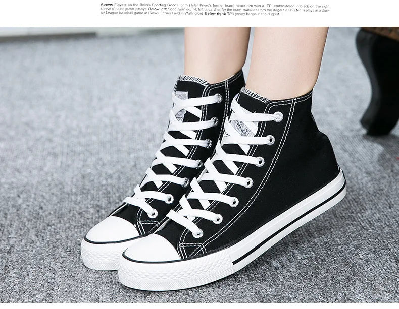 High Top Men Women Yellow Canvas Boots Tennis Breathable Sport Vulcanized Sneakers Male Skateboard Trend Casual Shoes
