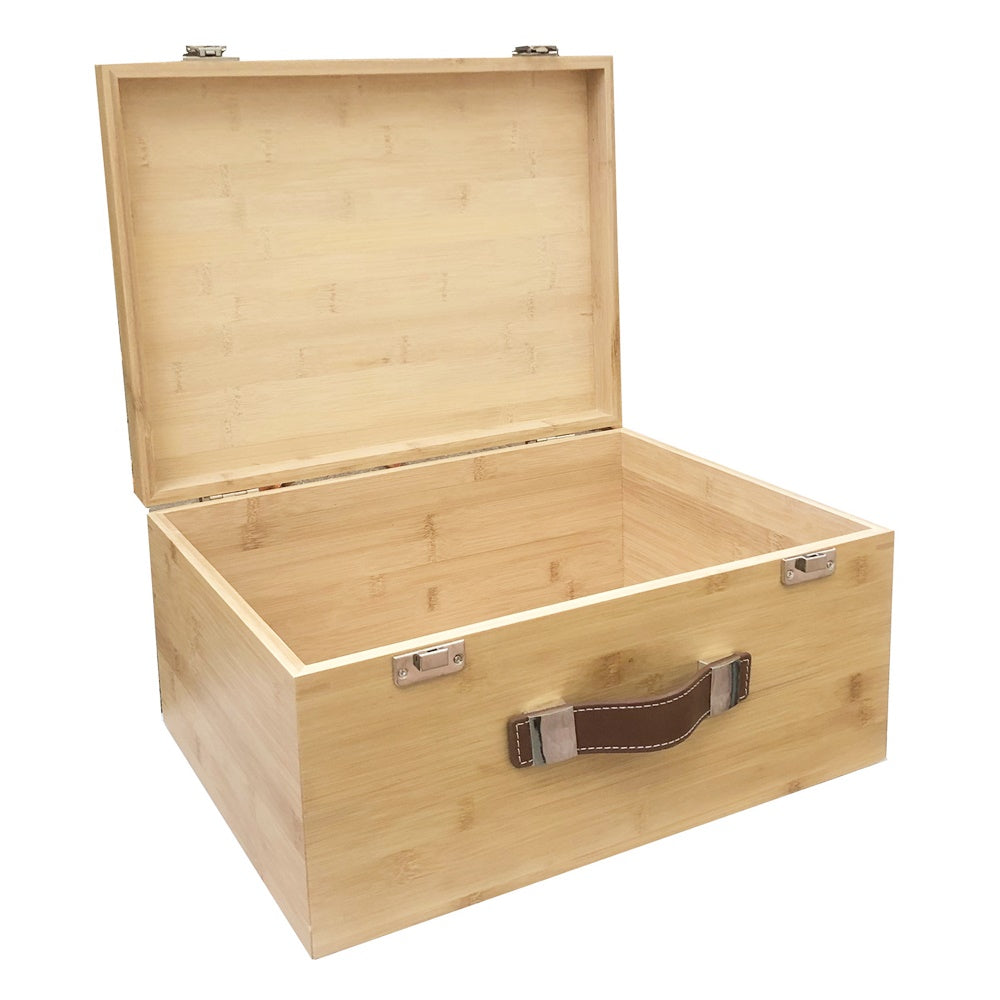Large Bamboo Wooden Storage Box